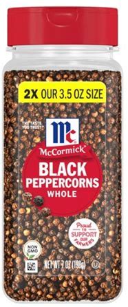 Black Pepper Whole 7oz 2pk