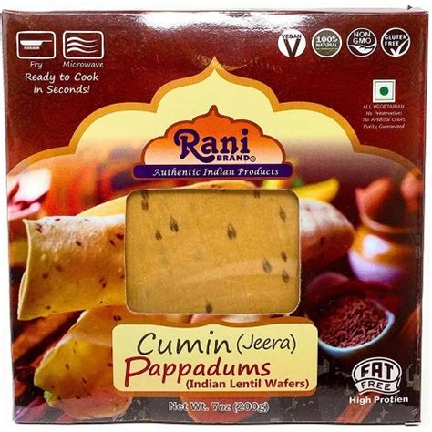 Papadum Cumin 7oz Premium