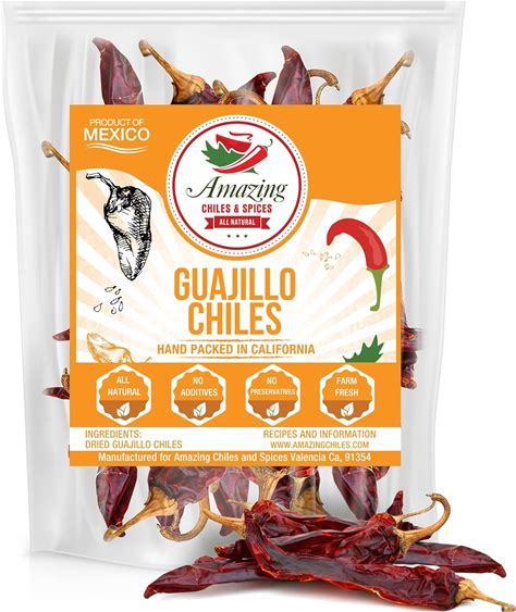 Guajillo Dried Chiles 4oz Organic